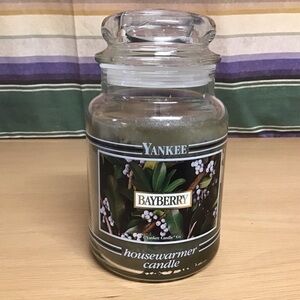 Yankee Candle Housewarmer BAYBERRY - RARE Black Band Jar 22oz NEW - Unburned